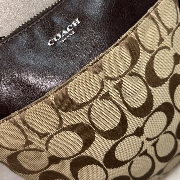 Coach CC Signature Monogram Adjustable Shoulder Strap Crossbody Tote Bag Purse - Picture 13 of 17